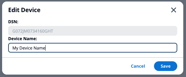 change name
