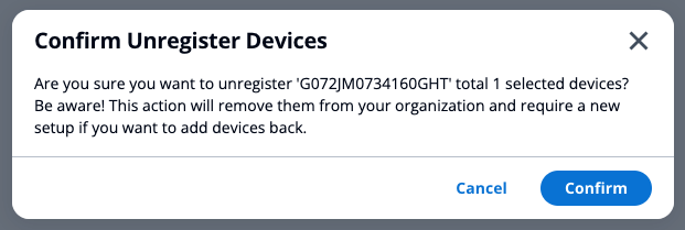 remove device